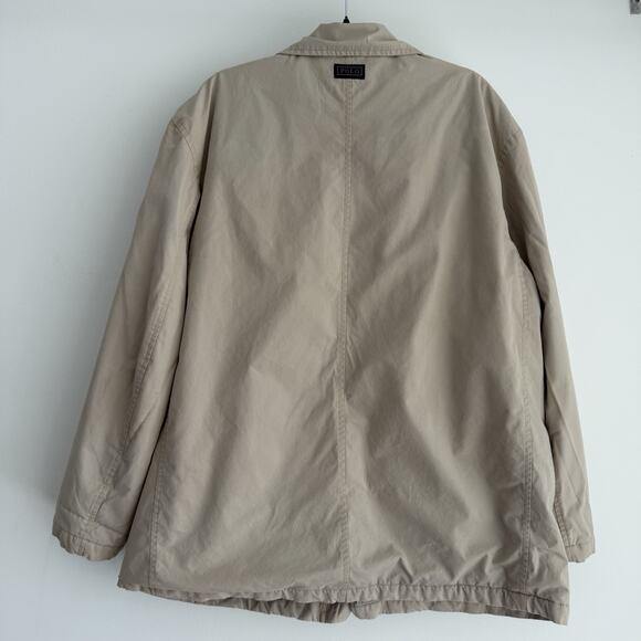 Ralph Lauren Coat Mens XL Beige Chore Barn Fleece Lined Utility Pocket Jacket - Picture 7 of 10